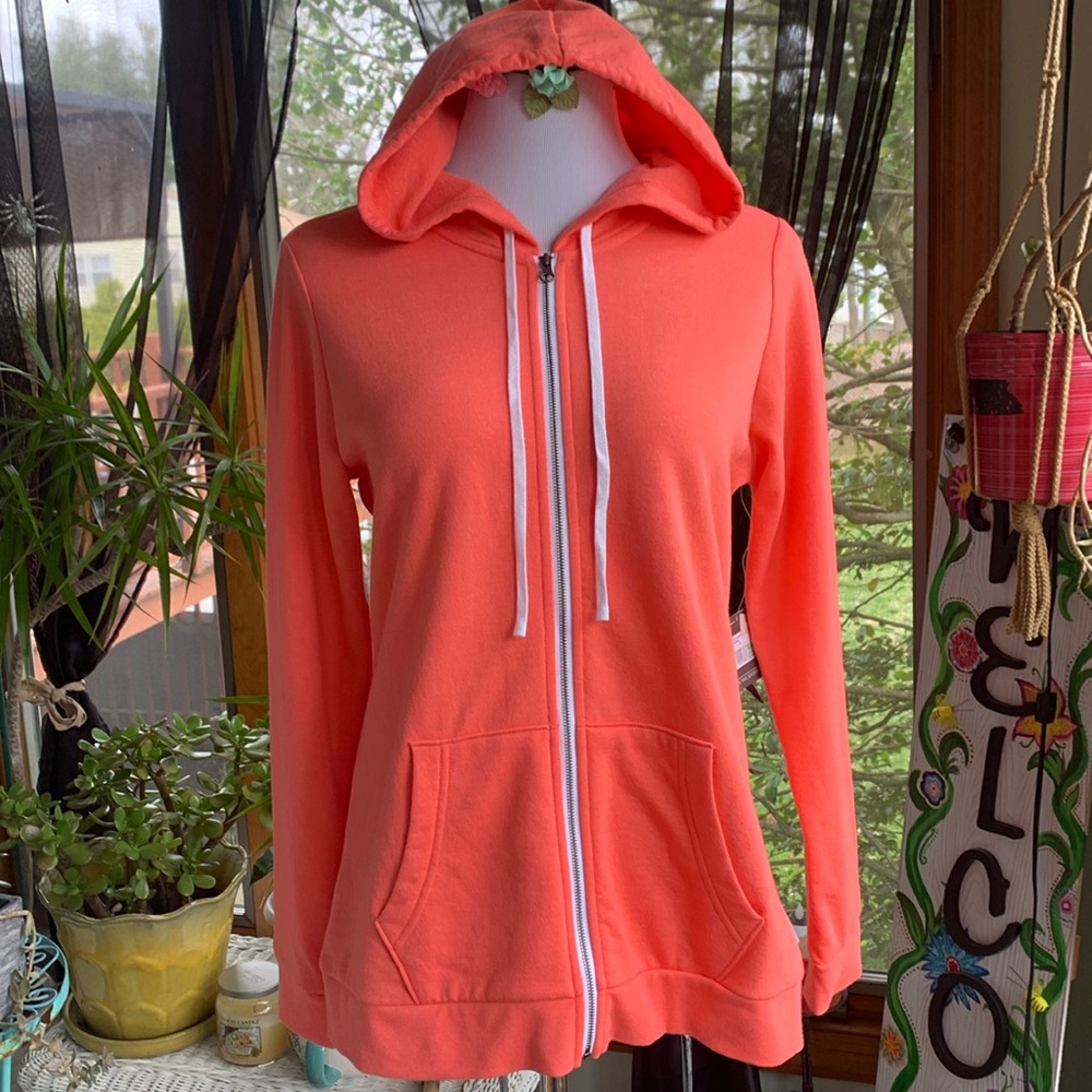 Eddie Bauer zip front hoodie sweatshirt.